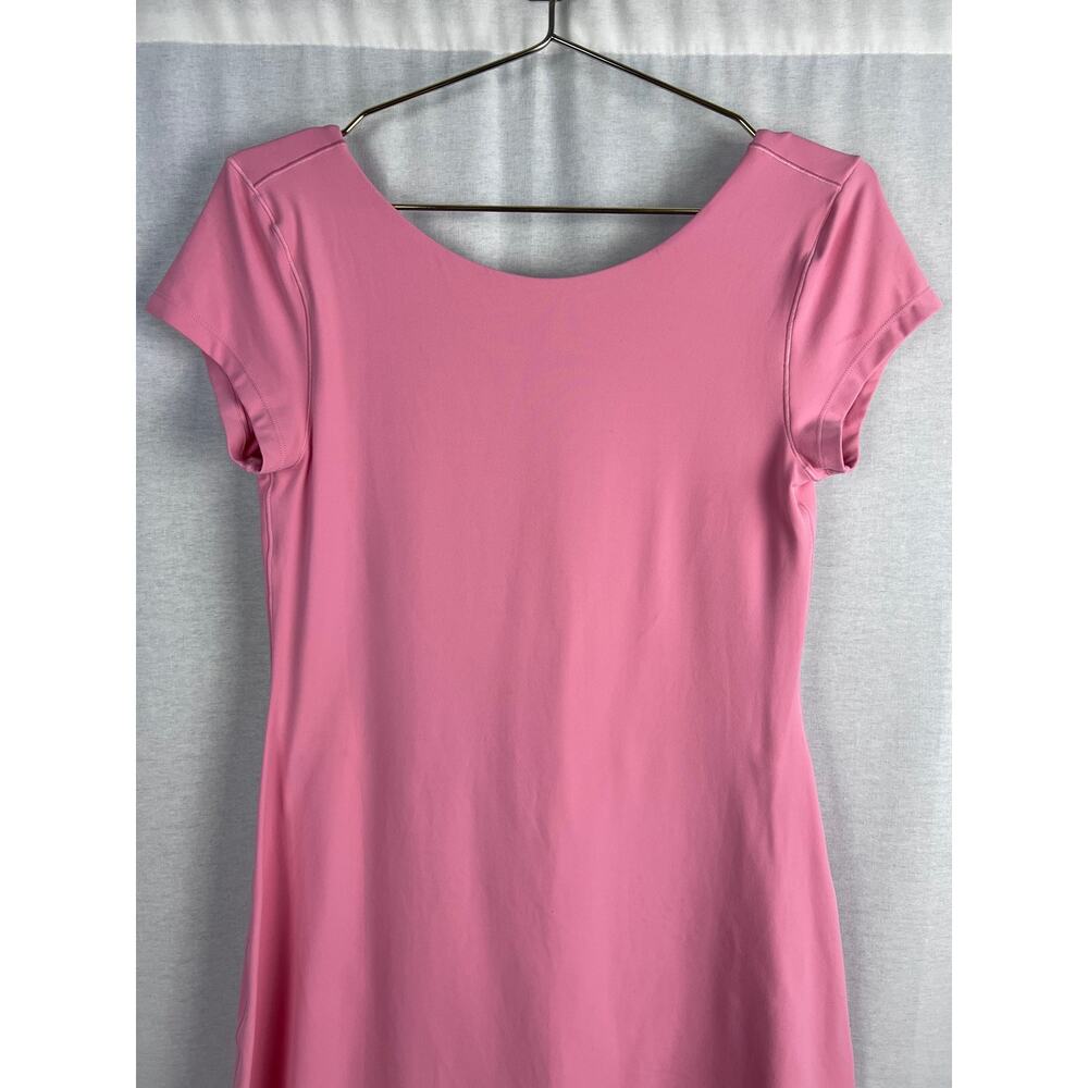 Elegant Pink Cap Sleeve Dress - Picture 5 of 11